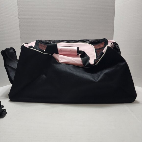New Adidas Duffle Bag with Shoe Compartment - Pink with Black - Picture 6 of 11